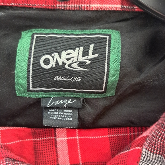 Red Plaid Flannel Women's Size Large - Picture 5 of 6